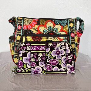 Vera Bradley On The Go bag with NWT wristlet